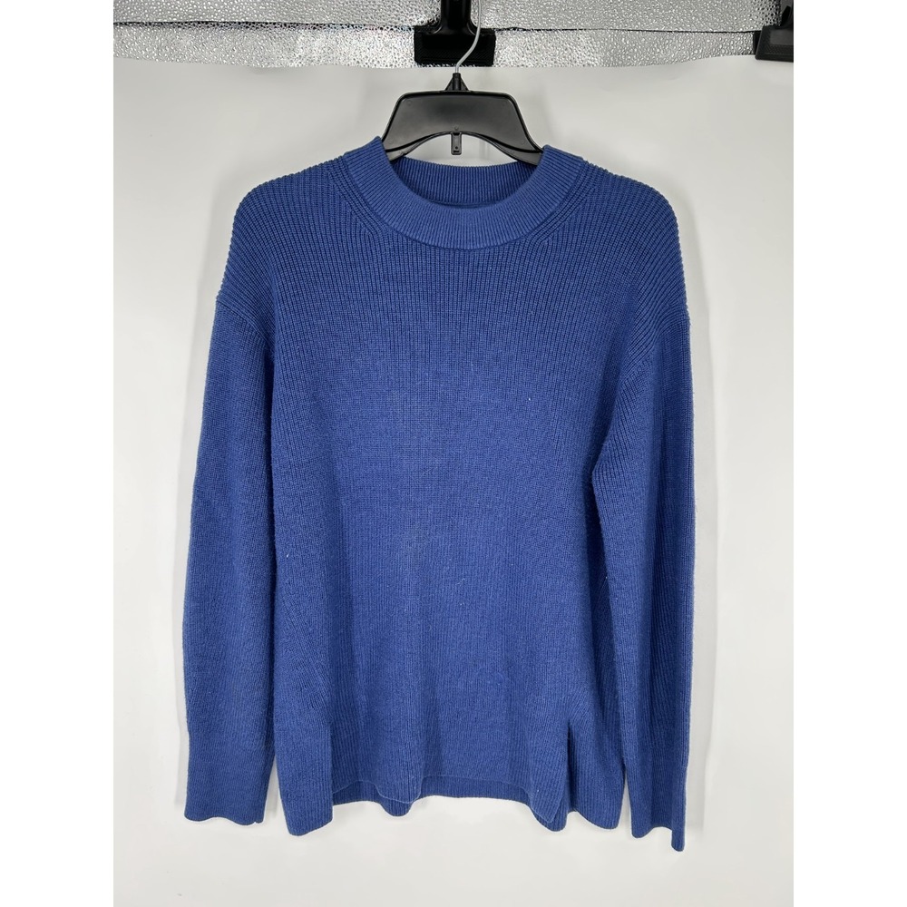 Lululemon Merino Wool Blend Ribbed Crewneck Sweater W3GKAS Heathered Psychic 4‎